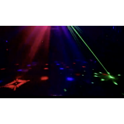EFECTO LED Derby-Strobo-Laser-Gobo Glowing