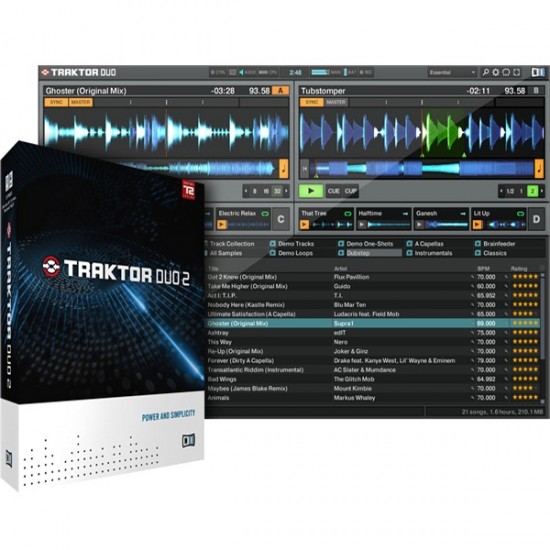 Software profesional para DJ NI Traktor DUO 2 Native Instruments