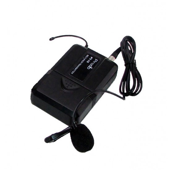Sistema Inalámbrico UHF con microfonos de mano y lavalier Prodb