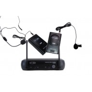 Sistema Inalámbrico VHF con microfonos de cintillo-lavalier Prodb