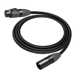 Cable Seetronic DMX Black 3 pin 3 mts