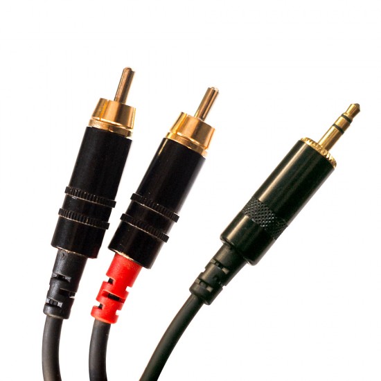 Cable Mini-plug –  2 RCA Prodb 3 metros